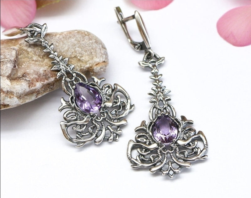 Silver plated earrings