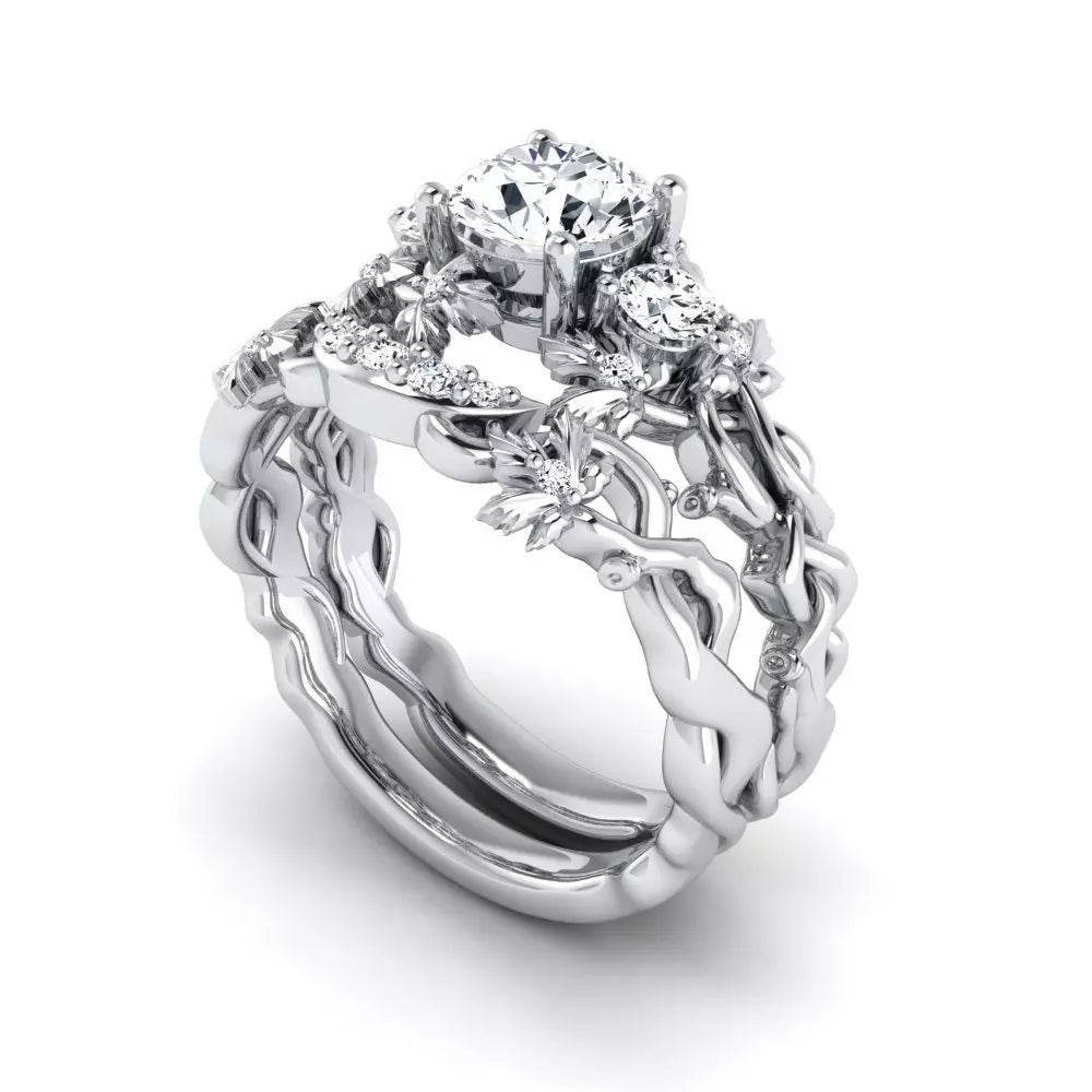 Gold wedding- and engagement rings