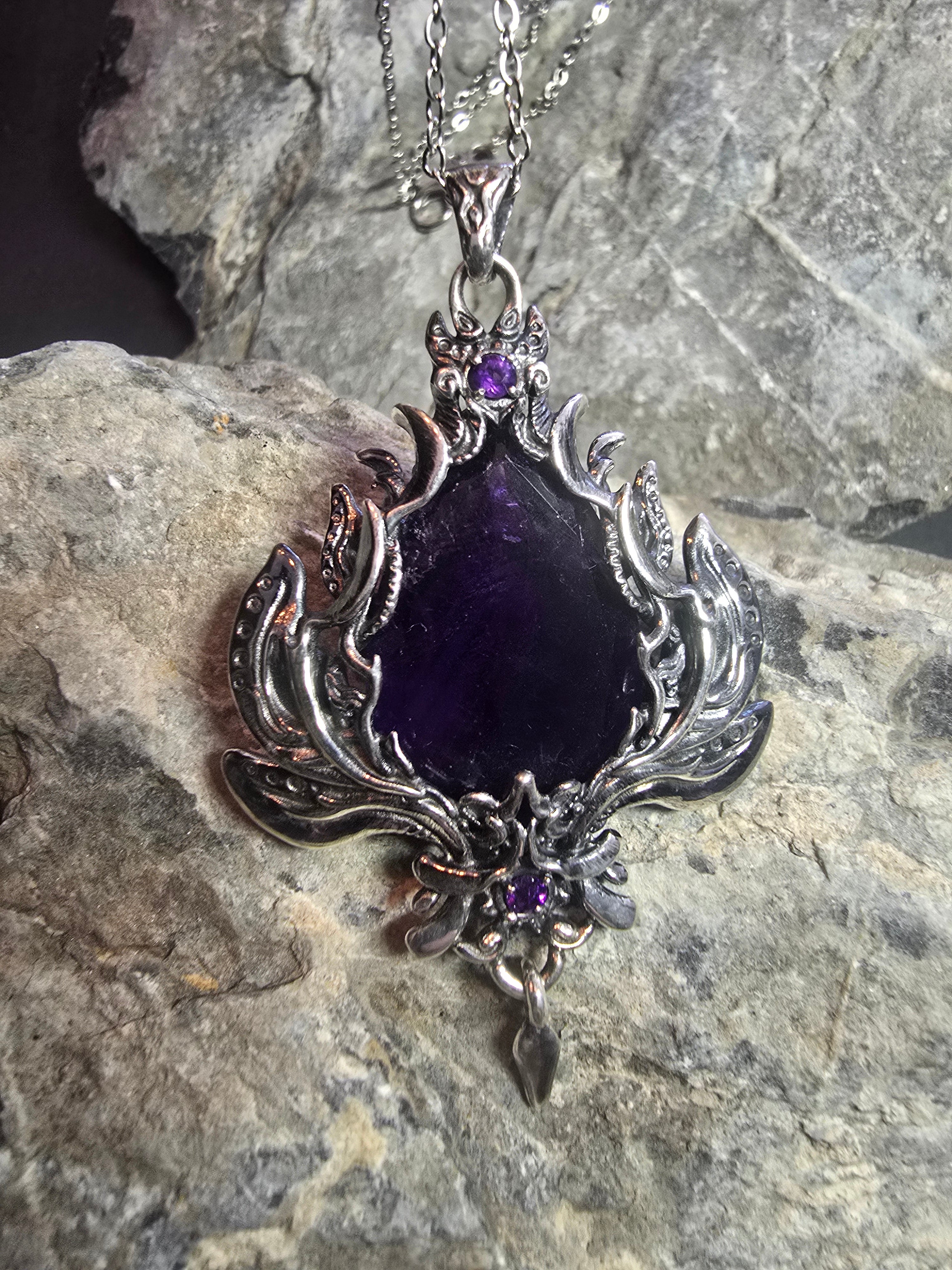Emberwake Pendant | Silver Plated
