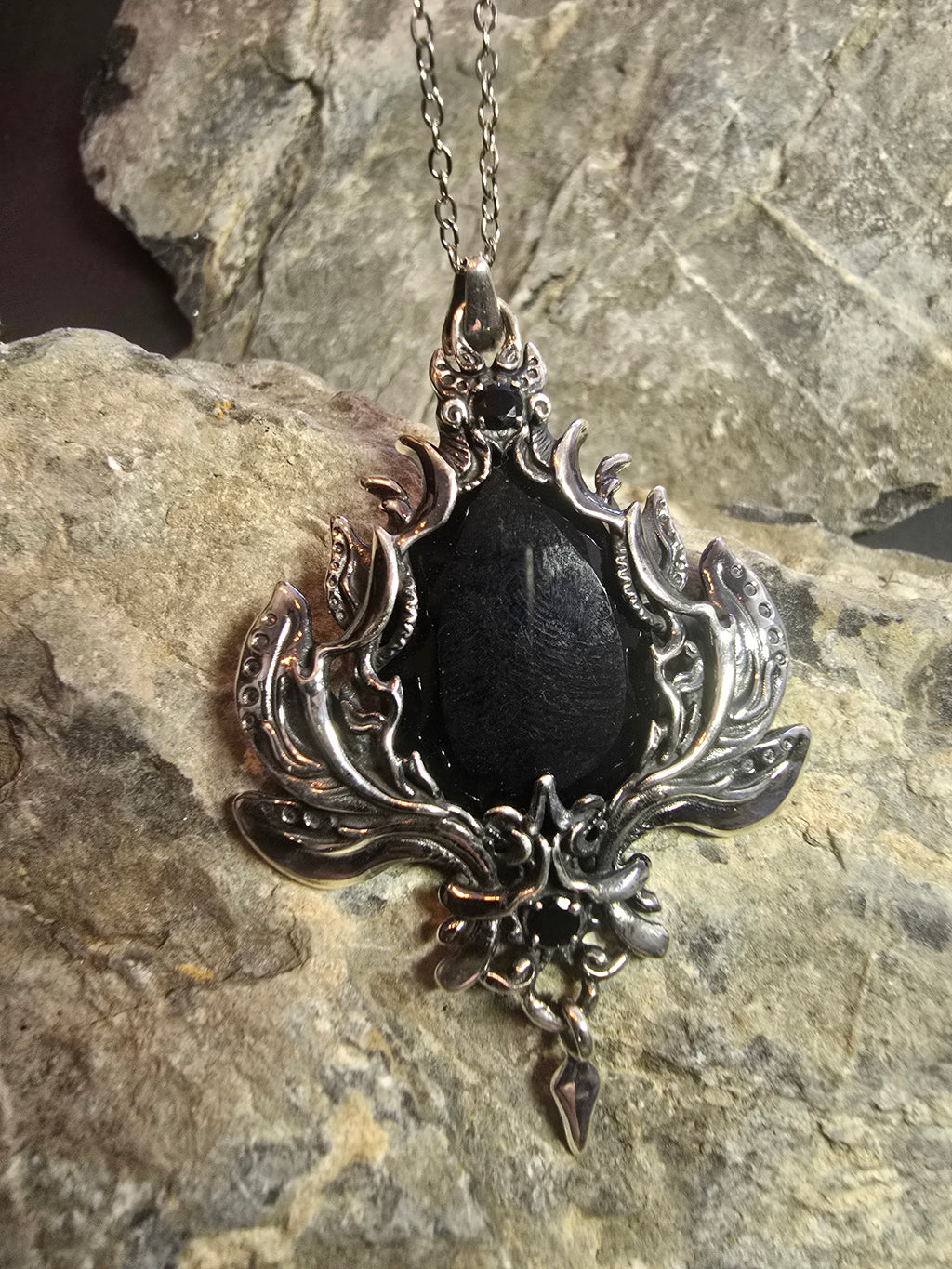 Emberwake Pendant | Silver Plated