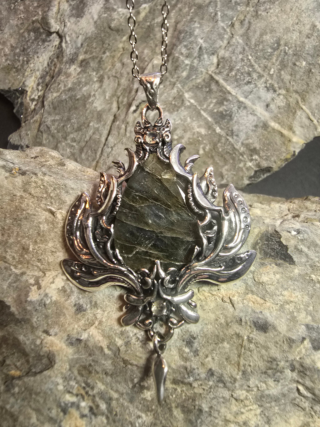 Emberwake Pendant | Silver Plated