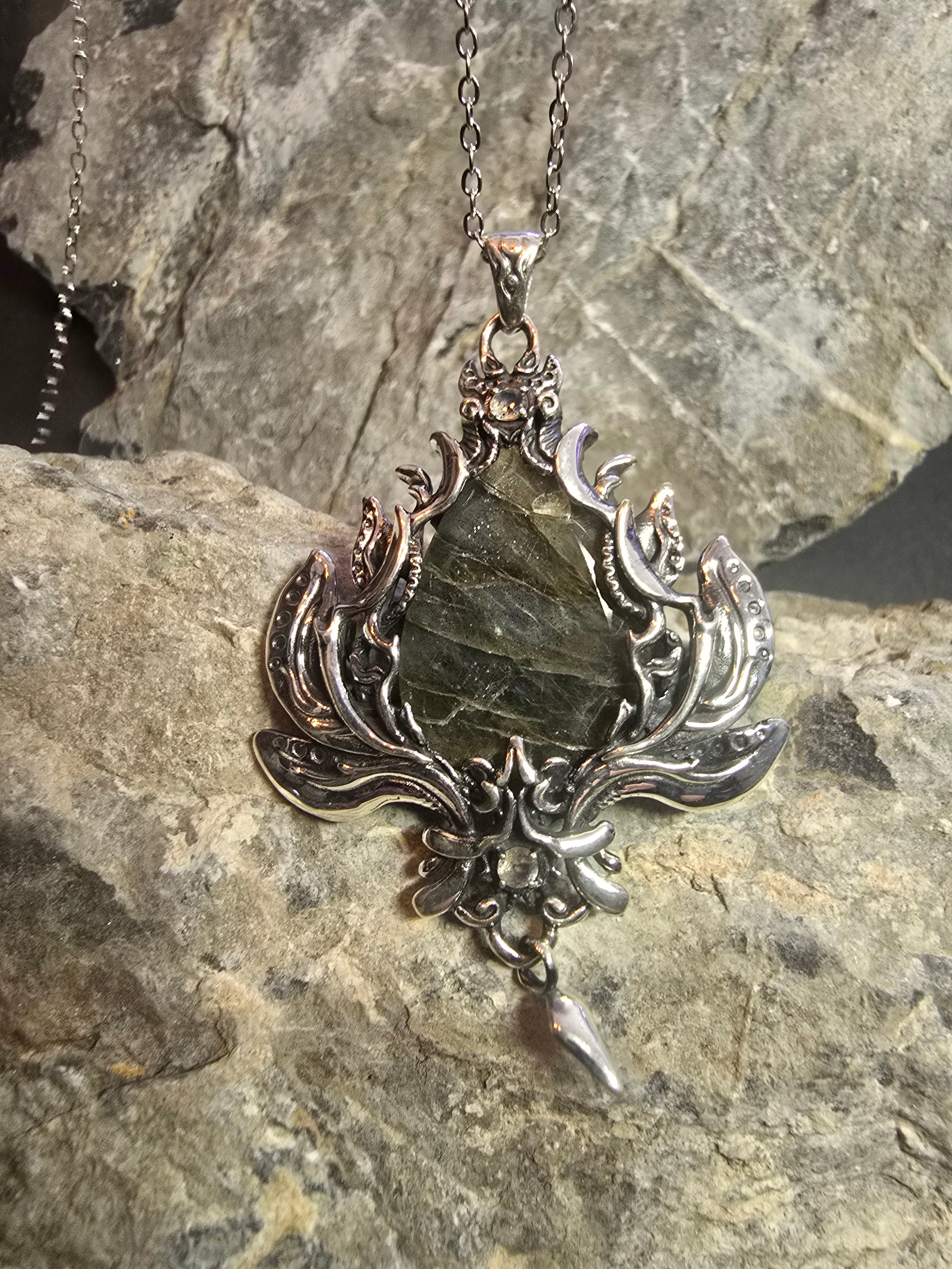 Emberwake Pendant | Silver Plated