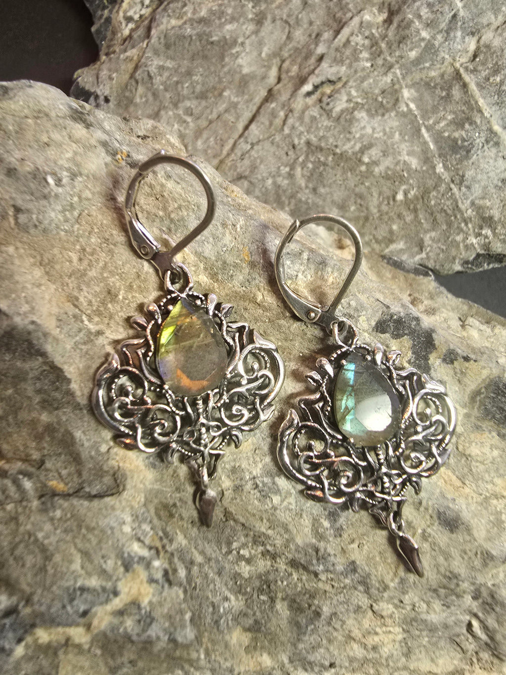Lunalith Earrings | Silver Plated