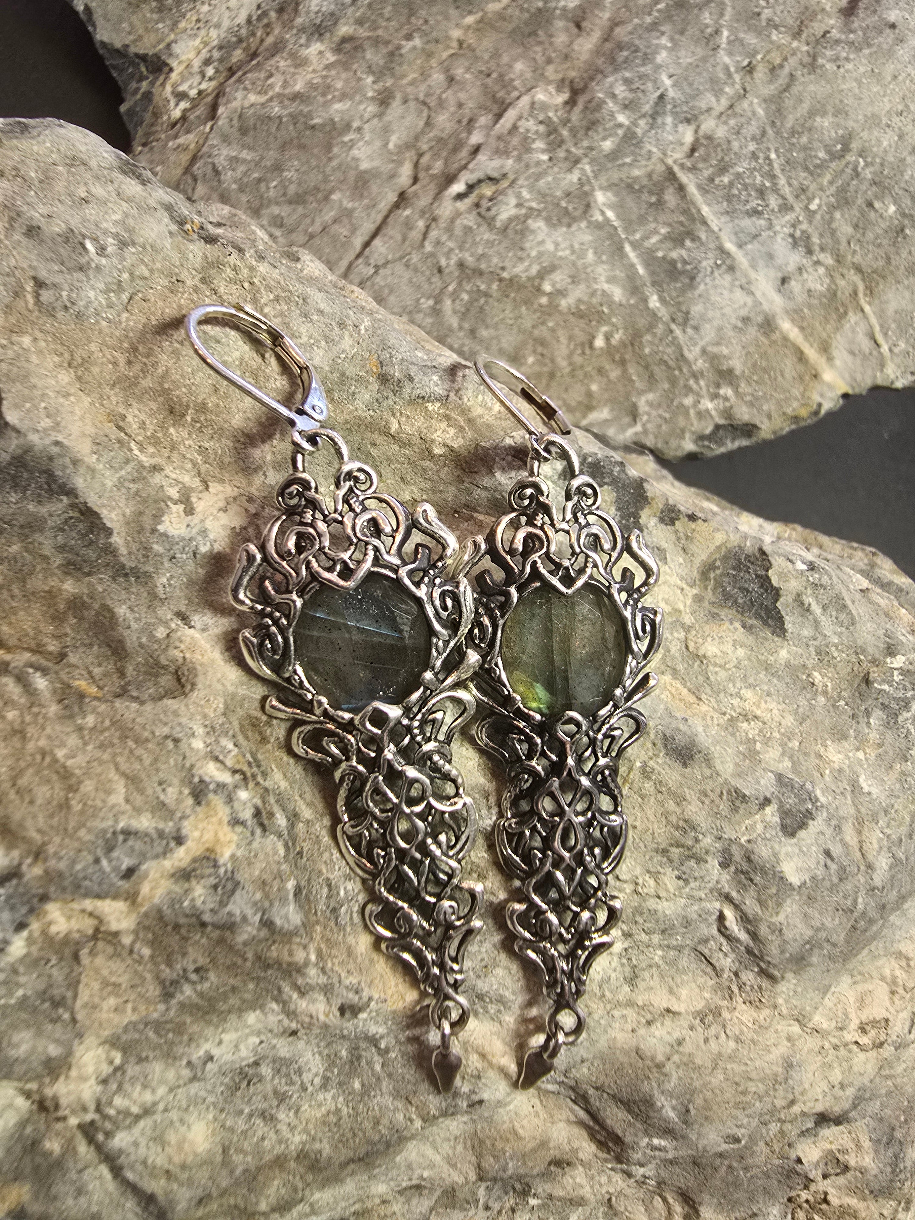 Moonveil Earrings | Silver Plated