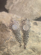 Moonveil Earrings | Silver Plated