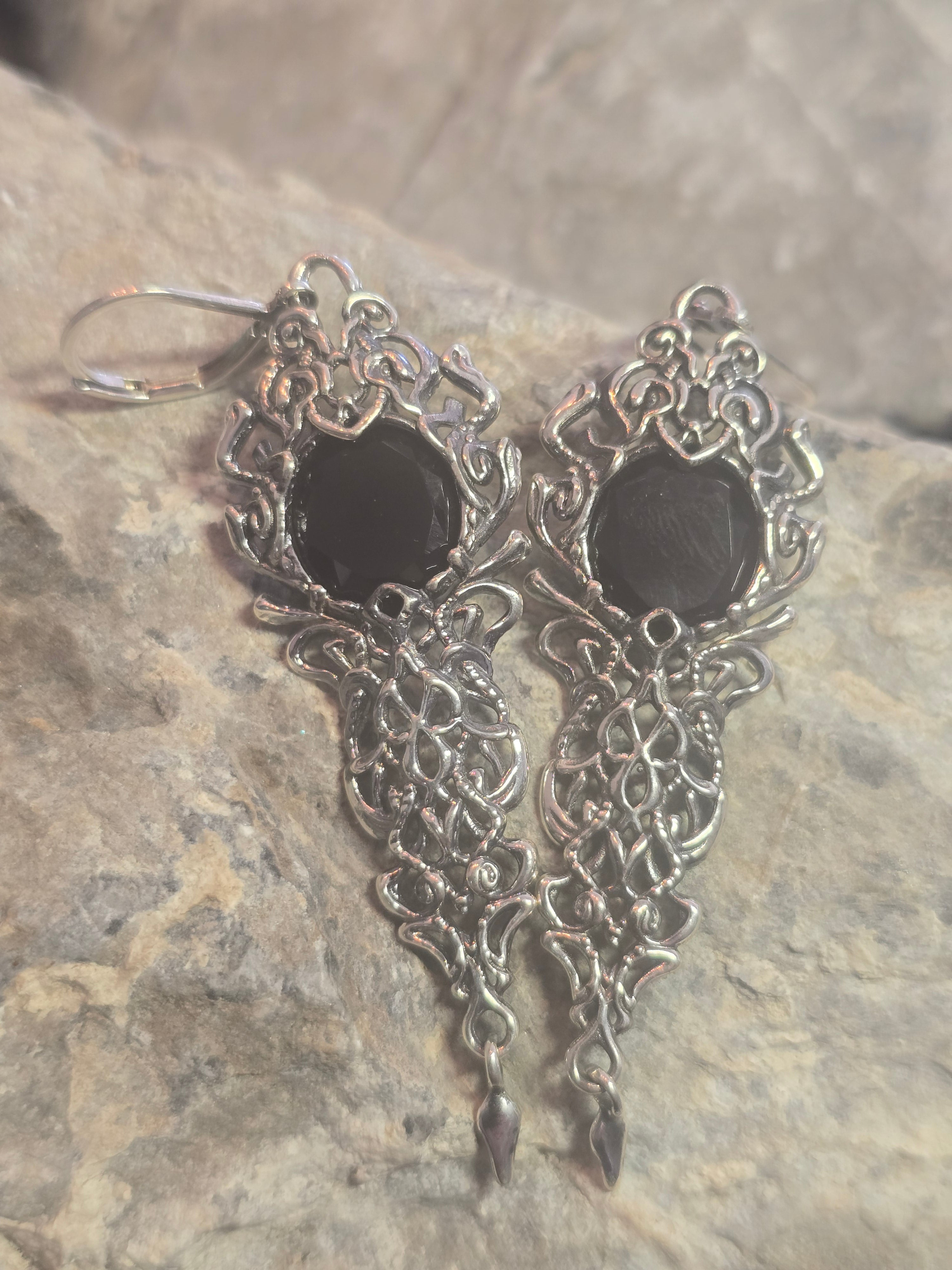 Moonveil Earrings | Silver Plated