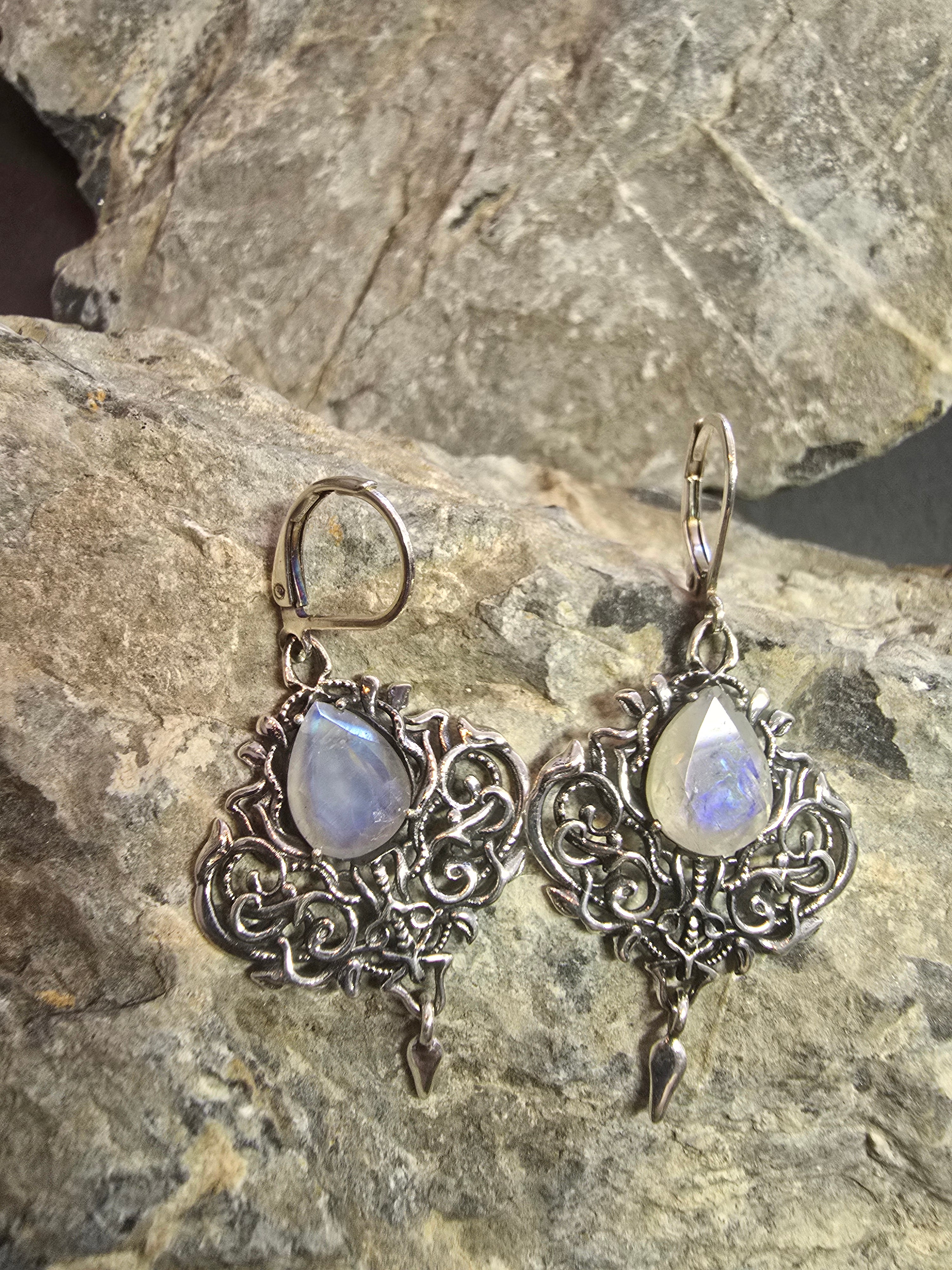 Lunalith Earrings | Silver Plated