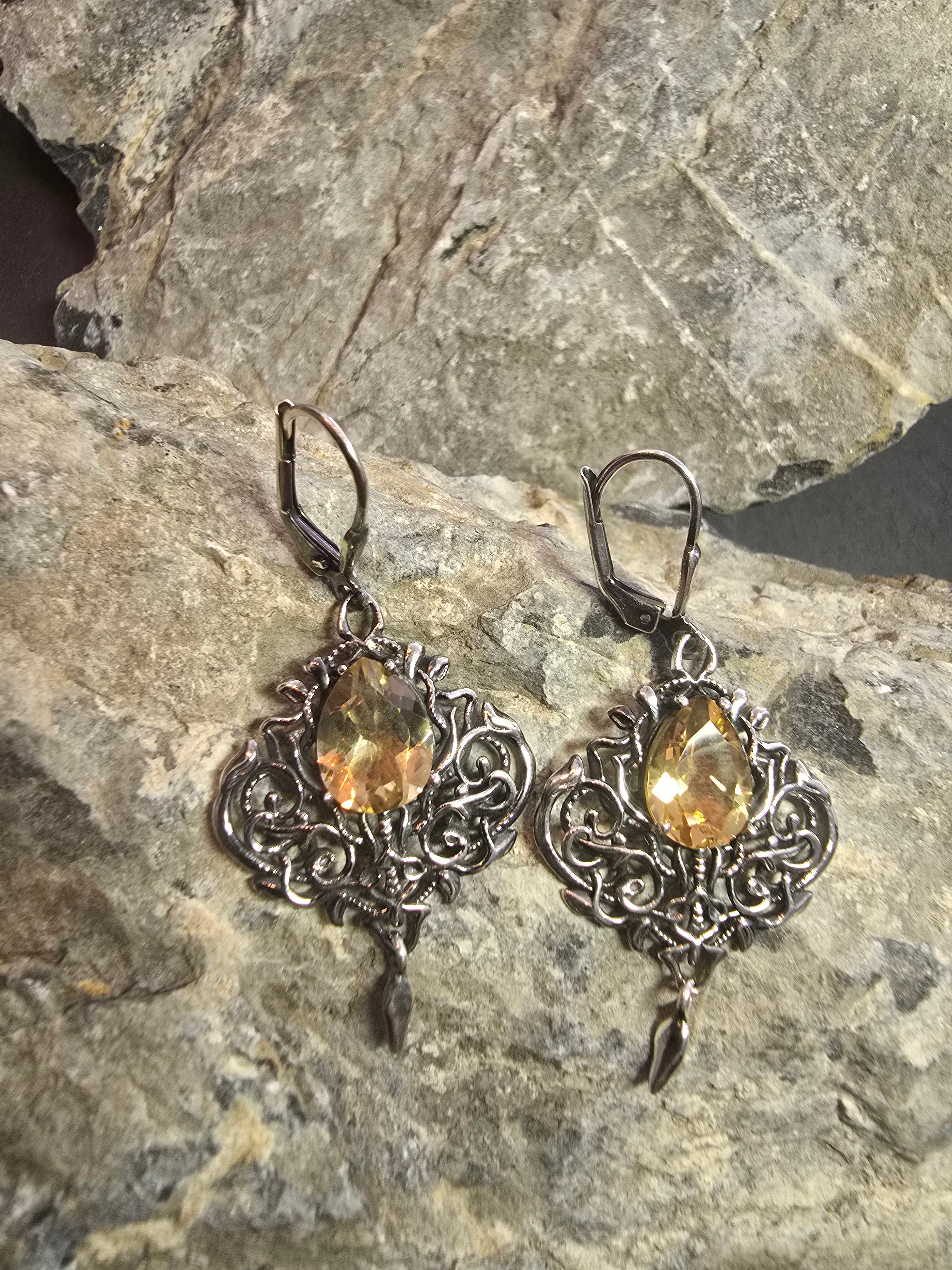 Lunalith Earrings | Silver