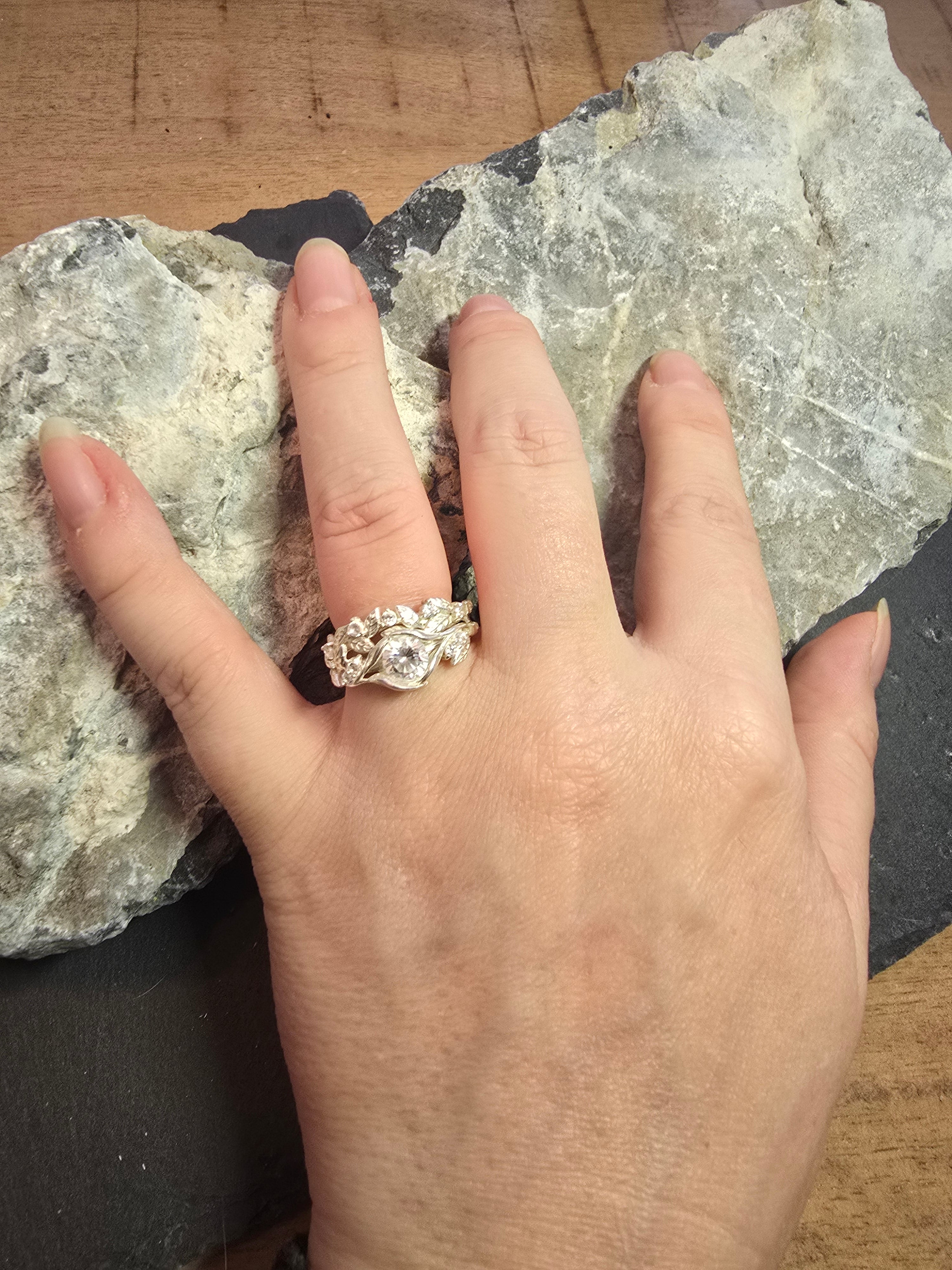 Ashveil | 925 silver ring set