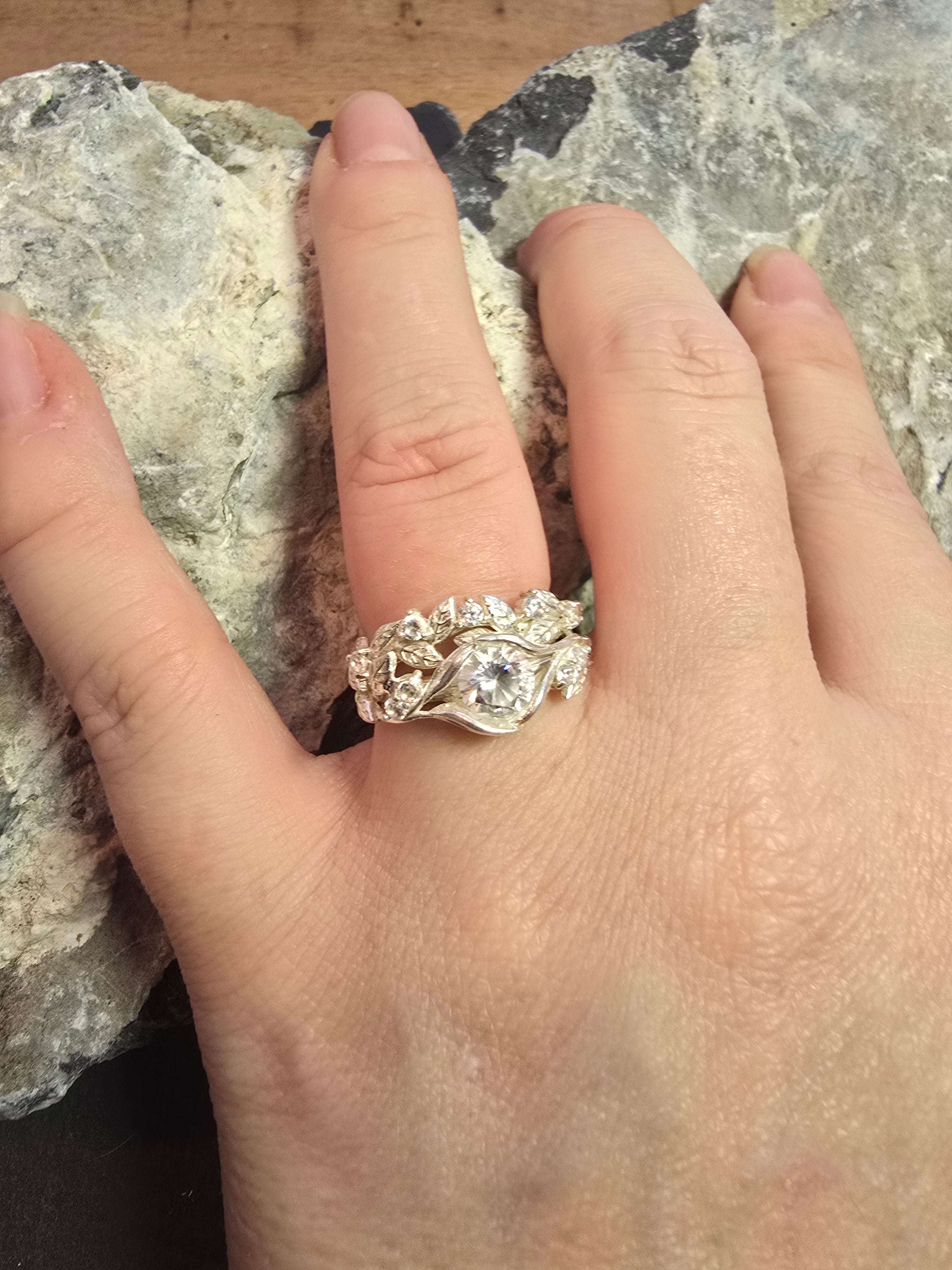 Ashveil | 925 silver ring set