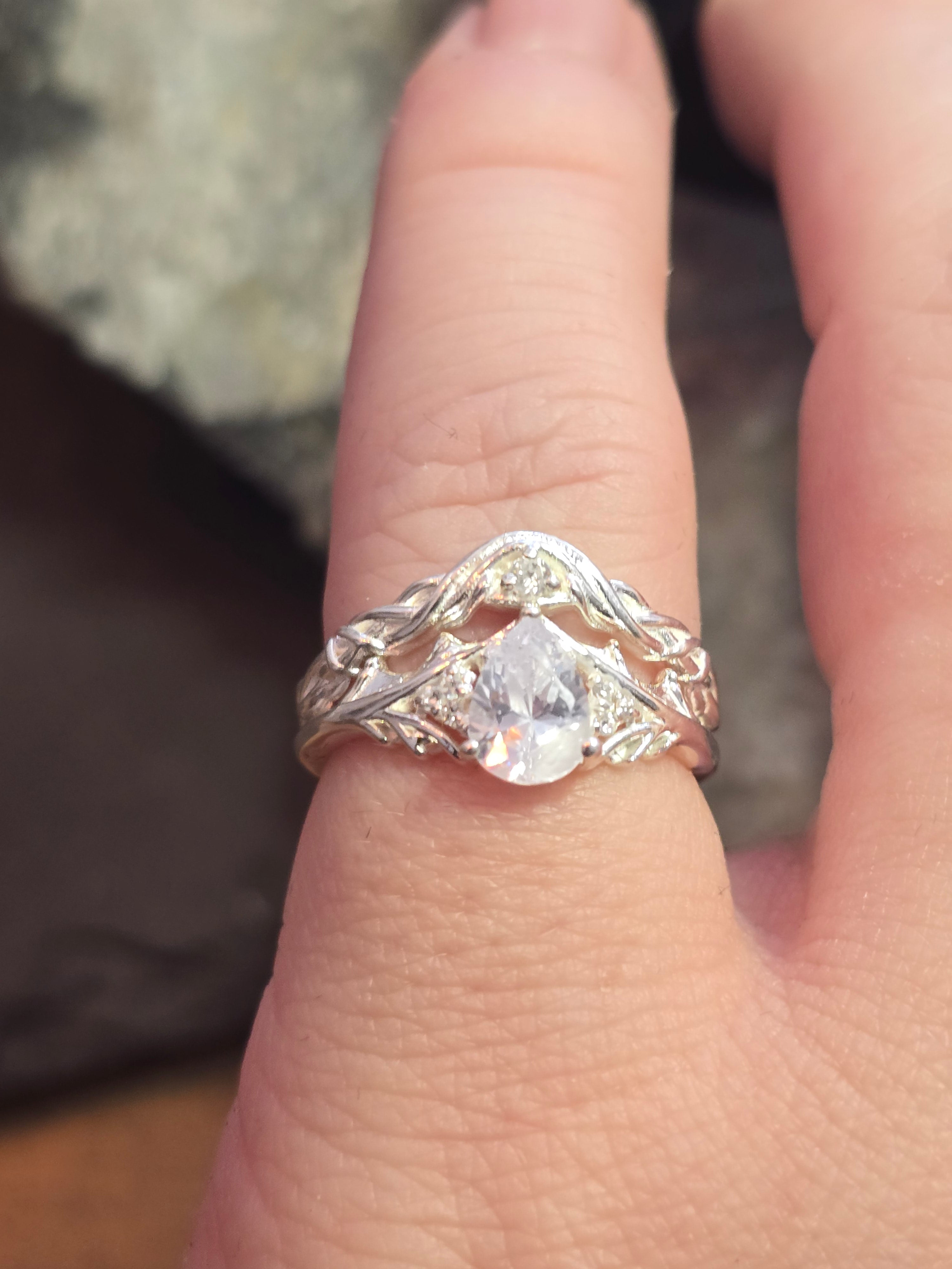 Seidrune | 925 silver ring set