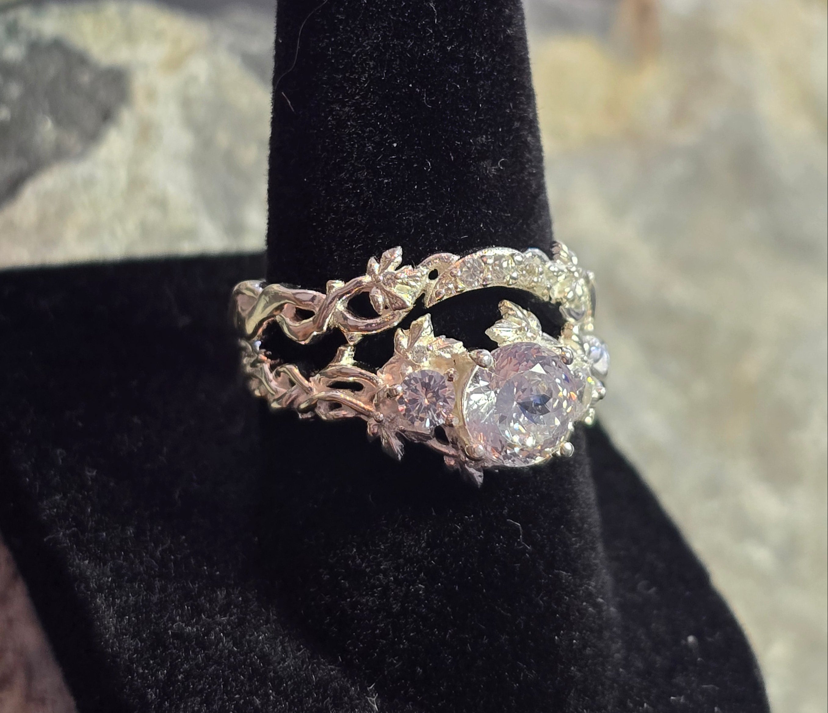 Amberfall | 925 silver ring set