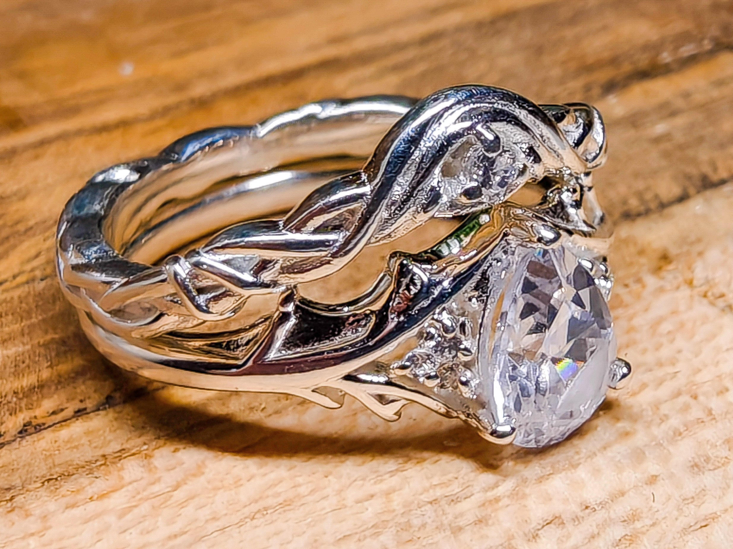 Seidrune | 925 silver ring set