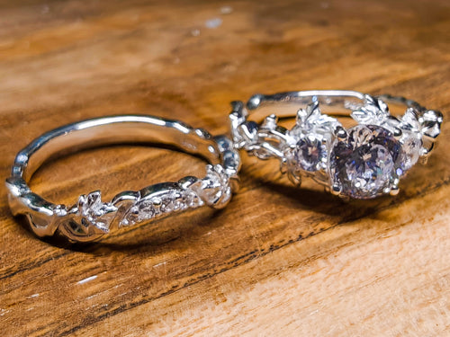 Amberfall | 925 silver ring set