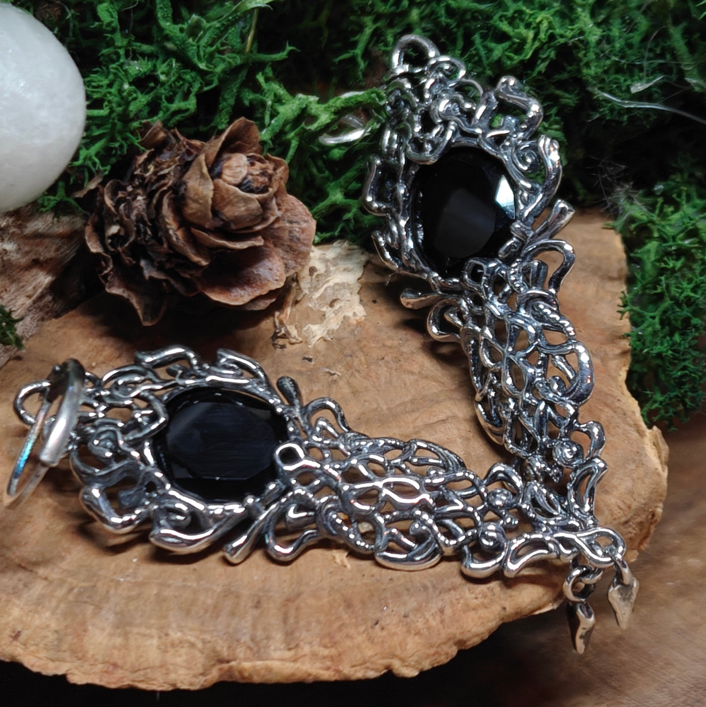 Moonveil Earrings | Silver Plated