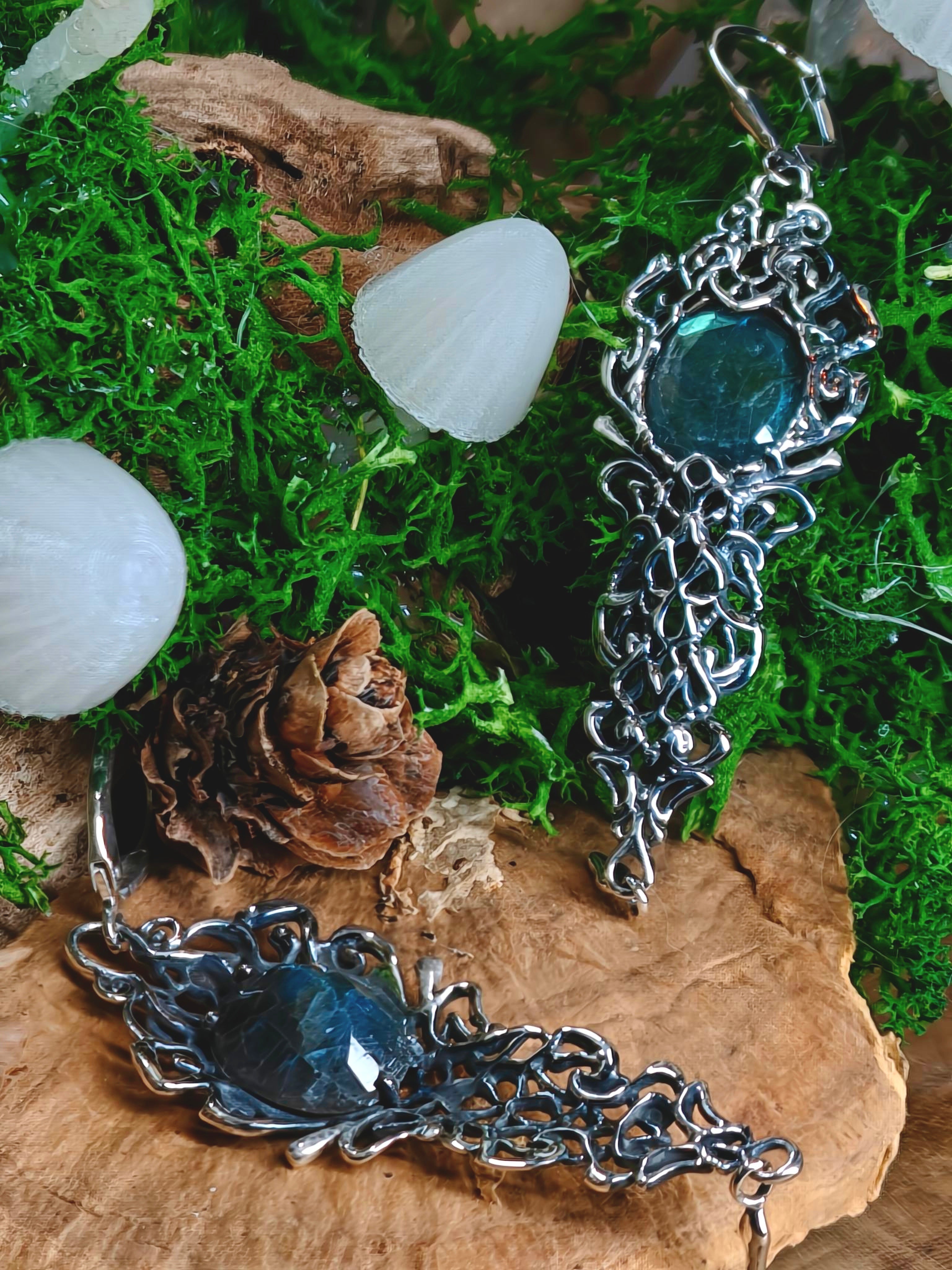 Moonveil Earrings | Silver