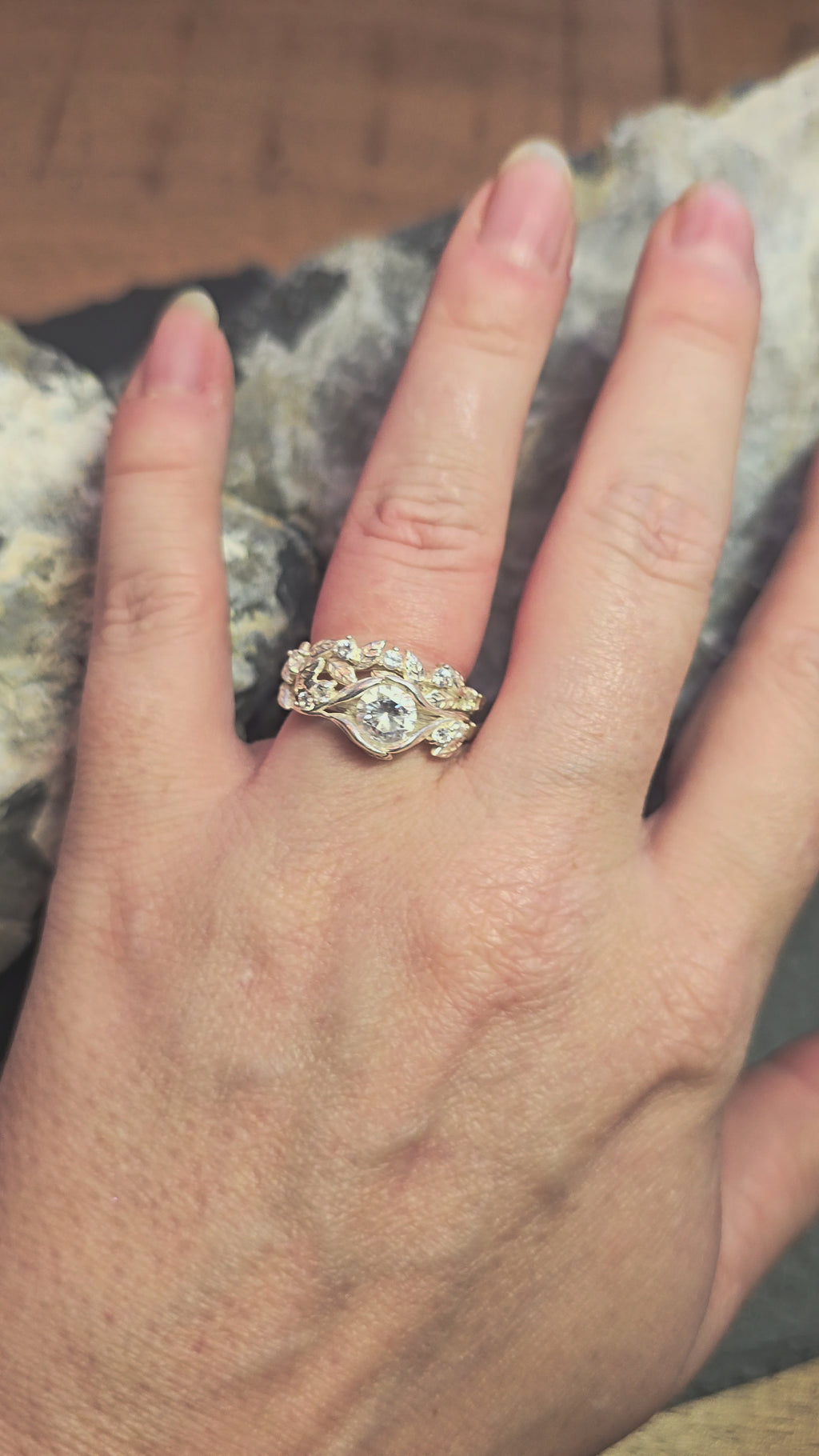 Ashveil | 925 silver ring set