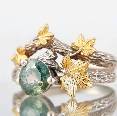 Forest ring (custom made)